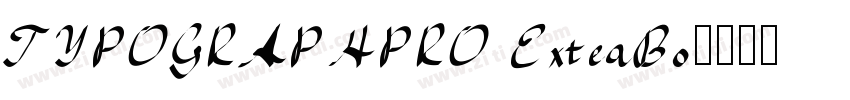 TYPOGRAPHPRO ExteaBo字体转换